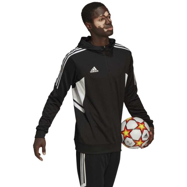 Adidas CON22 TK HOOD Мъжки футболен суитшърт, черно, Veľkosť XXL