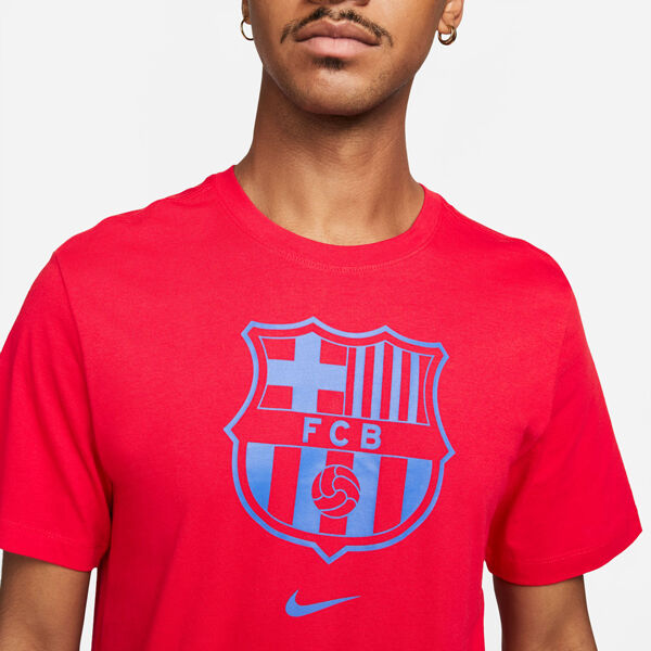 Nike FCB M NK CREST TEE Herrenshirt, Rot, Größe XXL