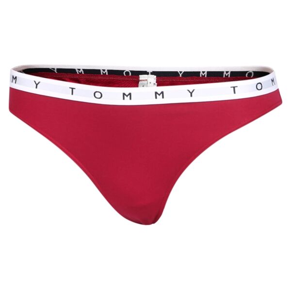 Tommy Hilfiger COTTON 3 PACK-3P THONG PRINT Damen Slip, Rot, Größe M