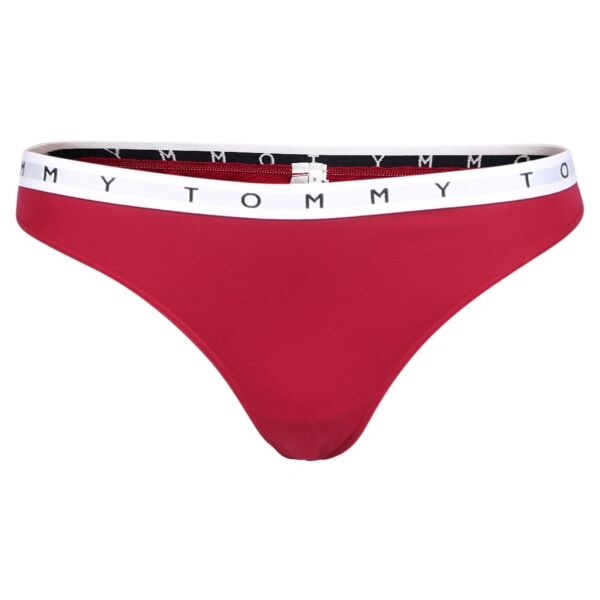 Tommy Hilfiger COTTON 3 PACK-3P THONG PRINT Damen Slip, Rot, Größe M