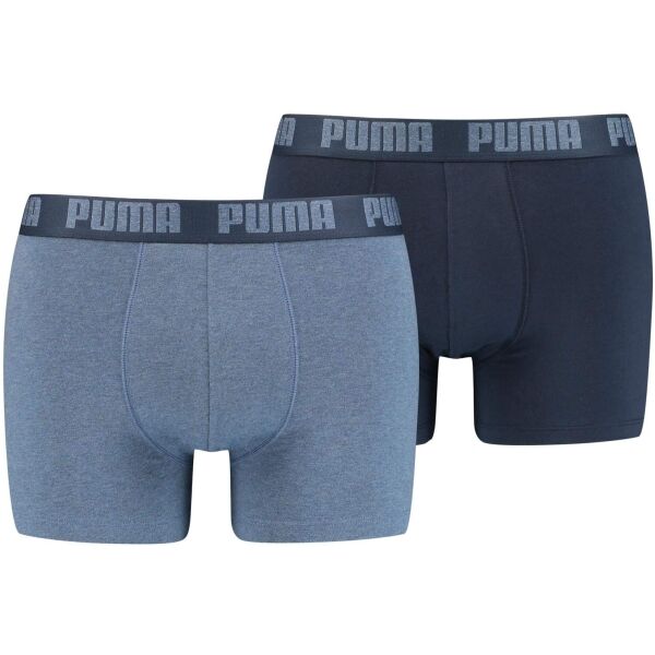 Puma BASIC BOXER 2P Herren Boxershorts, Hellblau, Größe S