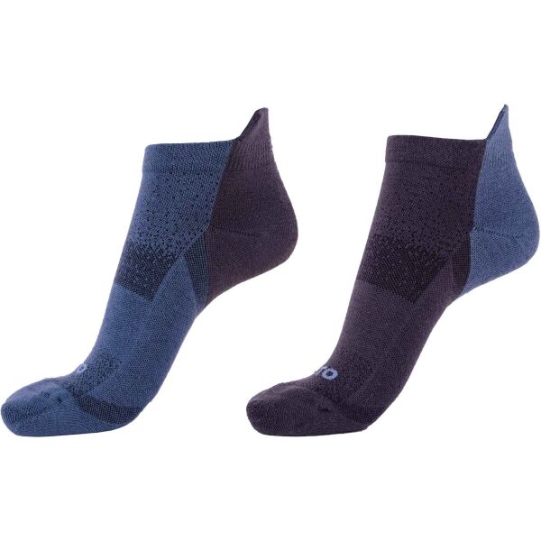 Runto RUN SOCKS  2P 2 чифта спортни чорапи с антибактериална обработка, тъмносиво, размер
