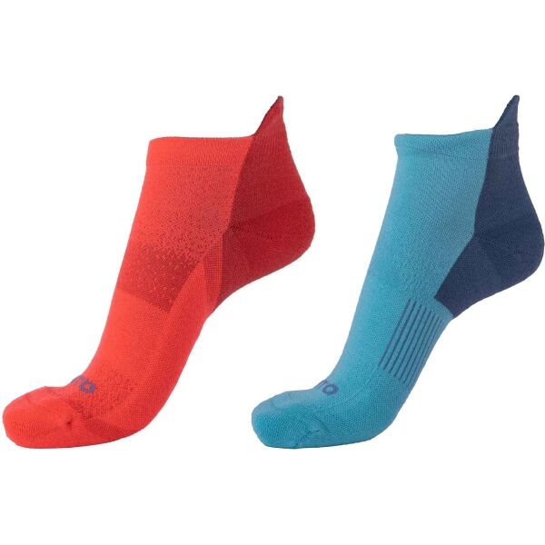 Runto RUN SOCKS W 2P 2 чифта спортни чорапи с антибактериална обработка, оранжево, размер