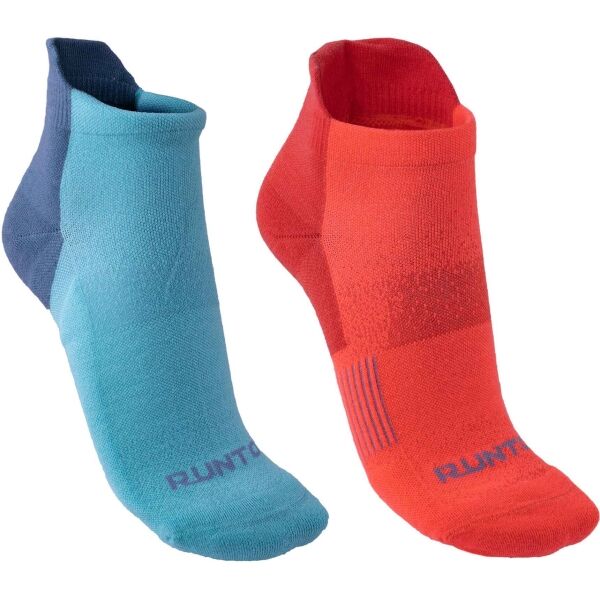Runto RUN SOCKS W 2P 2 чифта спортни чорапи с антибактериална обработка, оранжево, Veľkosť 39-42