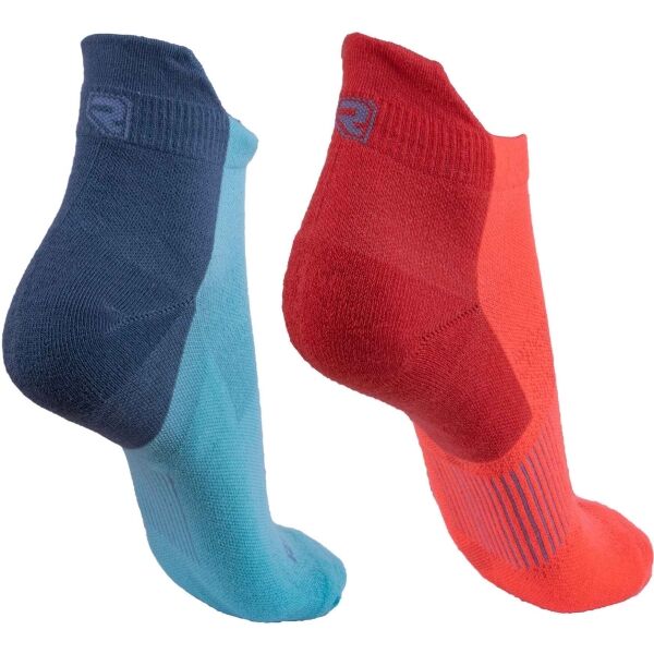 Runto RUN SOCKS W 2P 2 Páry športových Ponožiek S Antibakteriálnou úpravou, Oranžová, Veľkosť 35-38