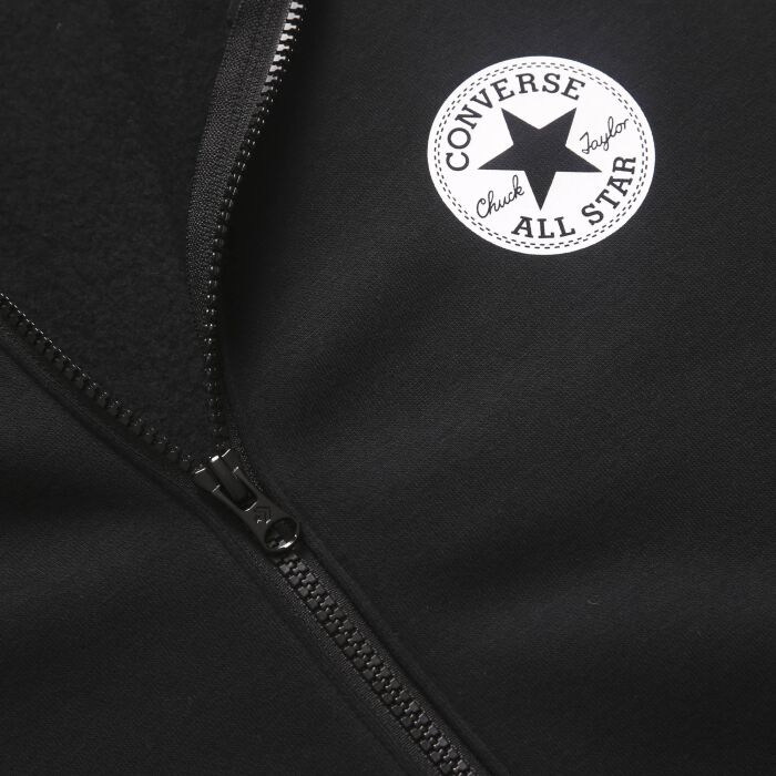 Converse GO-TO ZIP BRUSHED CHUCK BACK HOODIE TAYLOR FLEECE PATCH