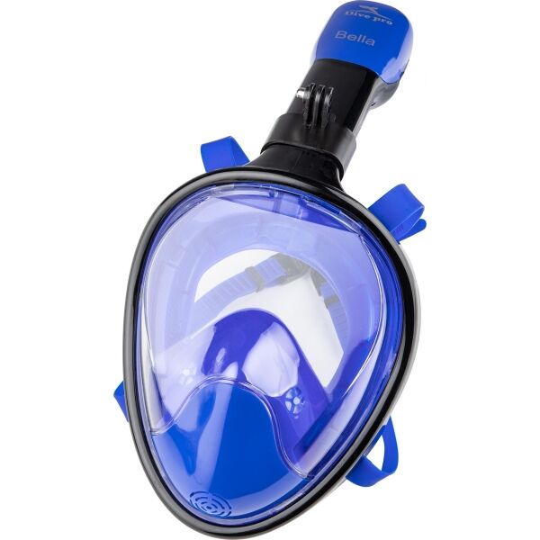 Dive pro BELLA MASK LIGHT BLUE Légzőcsöves búvármaszk, fekete, méret S/M