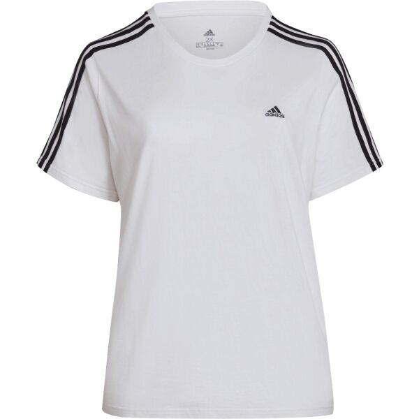 adidas 3S T Női plus size póló, fehér, méret 1x