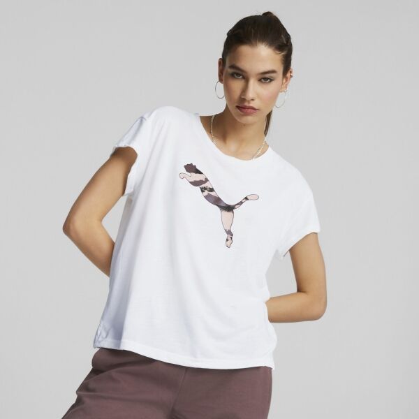 Puma MODERN SPORTS TEE Damenshirt, Weiß, Größe L