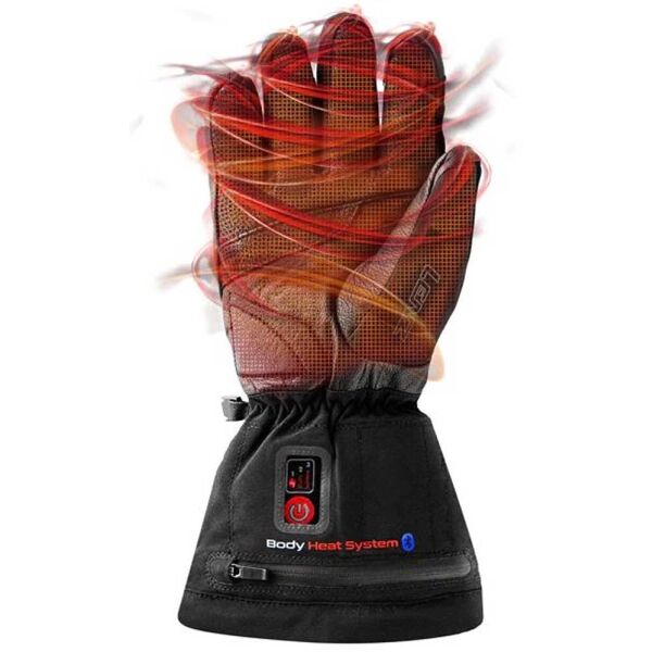 Lenz HEAT GLOVE 6.0 FINGER CAP W Дамски ръкавици със система за отопление, черно, Veľkosť XS