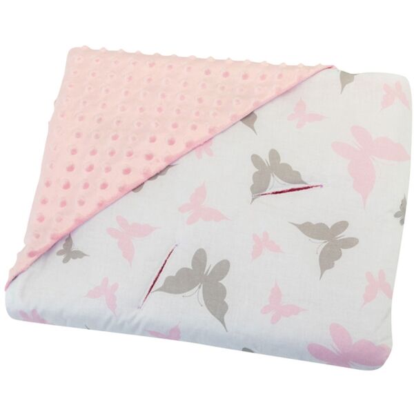 Bomimi takaró/pólya autósüléshez, pillangós, rózsaszínű