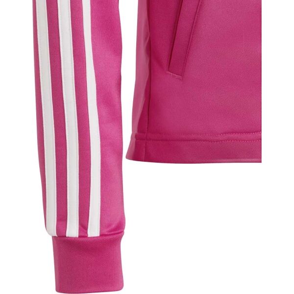 Adidas TR-ES 3S FZH Тренировъчен суитшърт за момичета, розово, Veľkosť 152