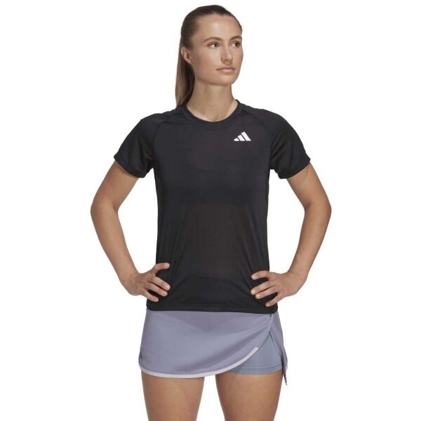 Adidas CLUB TEE Dámske Tenisové Tričko, čierna, Veľkosť L