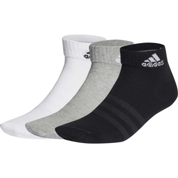 Adidas T SPW ANK 3P Къси чорапи, черно, Veľkosť L