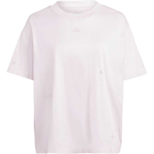 adidas BLUV Q1 BF T INC Дамска тениска в plus size, розово, размер