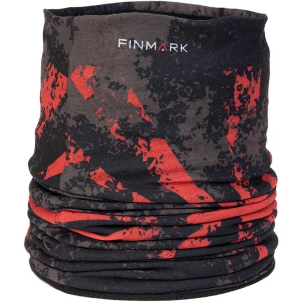 Finmark FSW-201 Multifunkcionális kendő fleece belsővel, fekete, méret os