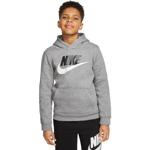 Nike SPORTSWEAR CLUB FLEECE Gyerek pulóver, szürke, méret S