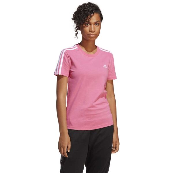 Adidas 3S T Damenshirt, Rosa, Größe XL
