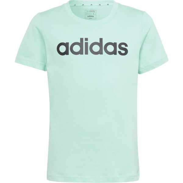 adidas ESS LIN T Lány póló, világoszöld, méret 128