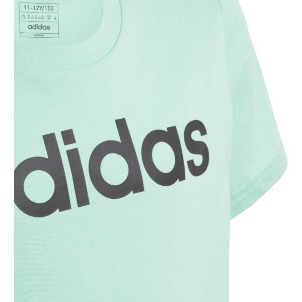 Adidas ESS LIN T Mädchenshirt, Hellgrün, Größe 164
