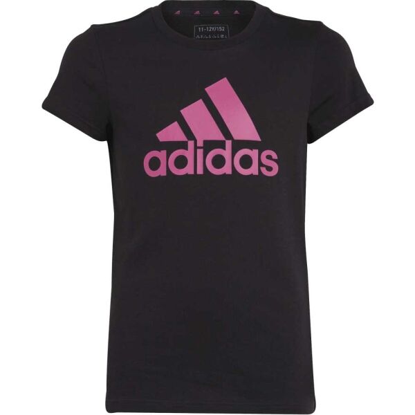 adidas ESS BL T Lány póló, fekete, méret 152