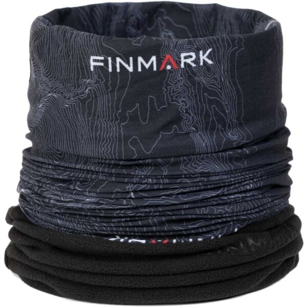 Finmark FSW-216 Мултифункционален шал с флийс, черно, Veľkosť UNI