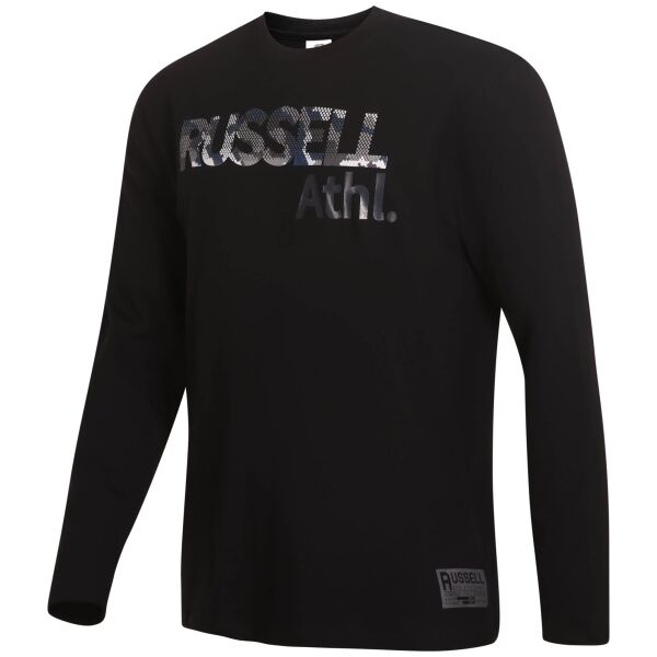 Russell Athletic LONG SLEEVE TEE SHIRT Herrenshirt, Schwarz, Größe S