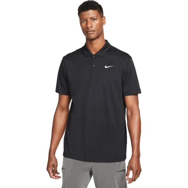 Nike COURT DRI-FIT Férfi pólóing, fekete, méret S