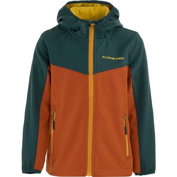 ALPINE PRO LOWESO Gyerek kabát, narancssárga, méret 128-134