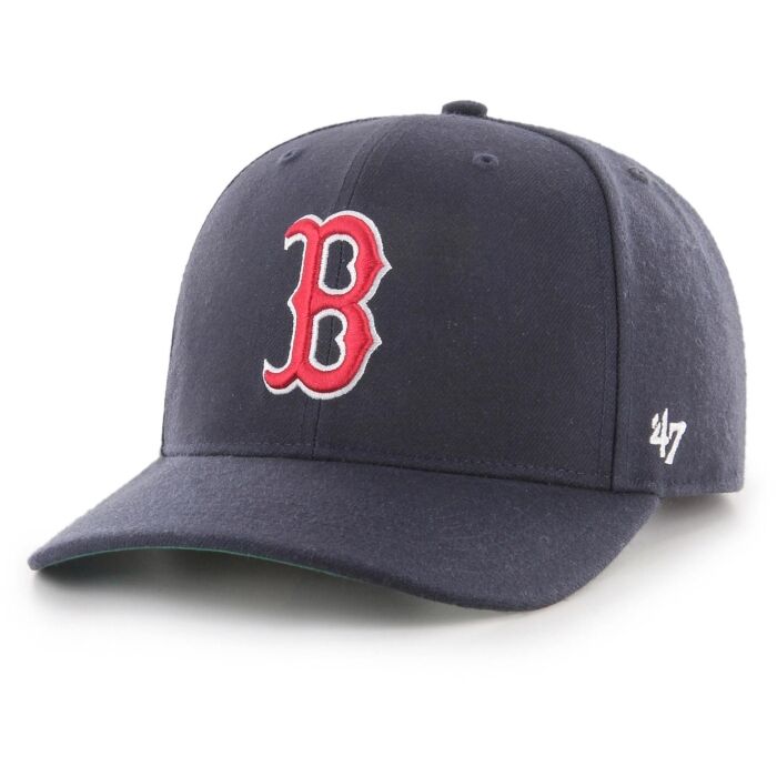 47 Men Boston Red Sox Black & White Mvp 47 Strapback Cap - OS