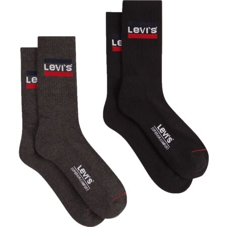 Levi's REGULAR CUT SPRTWR LOGO 2P - Ponožky
