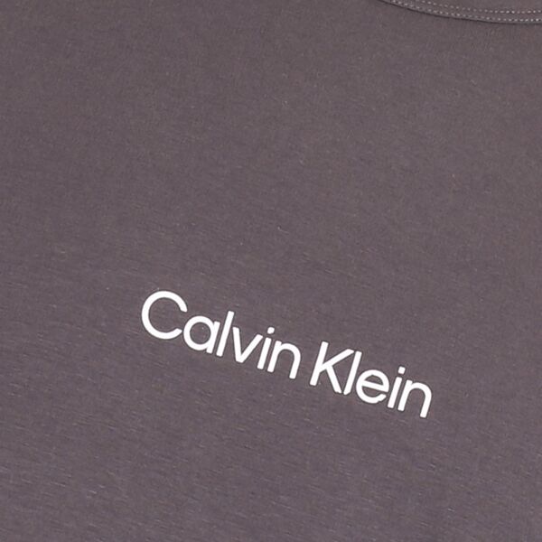 Calvin Klein S/S CREW NECK Herrenshirt, Dunkelgrau, Größe M