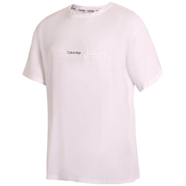 Calvin Klein EMB ICON LOUNGE-S/S CREW NECK Herrenshirt, Weiß, Größe XL