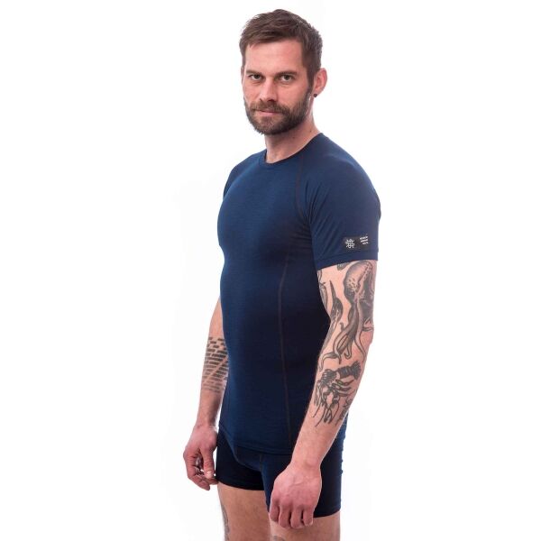 Sensor MERINO ACTIVE Мъжка тениска, тъмносин, Veľkosť XL