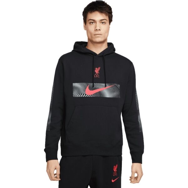 Nike LFC M NSW CLUB HOODIE PO BB AW Férfi pulóver, fekete, méret L