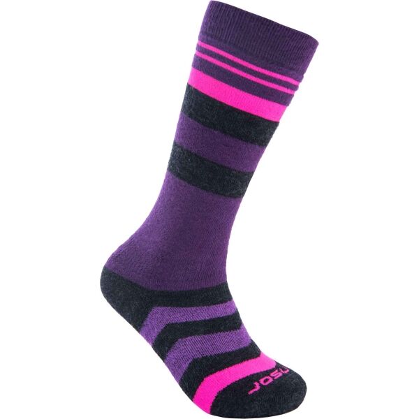 Sensor SLOPE MERINO Детски чорапи, лилаво, Veľkosť 32-34