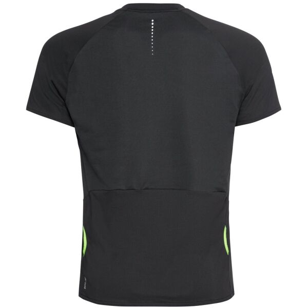 Odlo AXALP TRAIL T-SHIRT CREW NECK S/S 1/2 ZIP Мъжка тениска, черно, Veľkosť XL