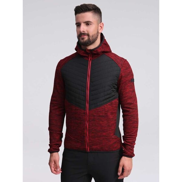 Loap GAEFRED Мъжки туристически пуловер, червено, Veľkosť M