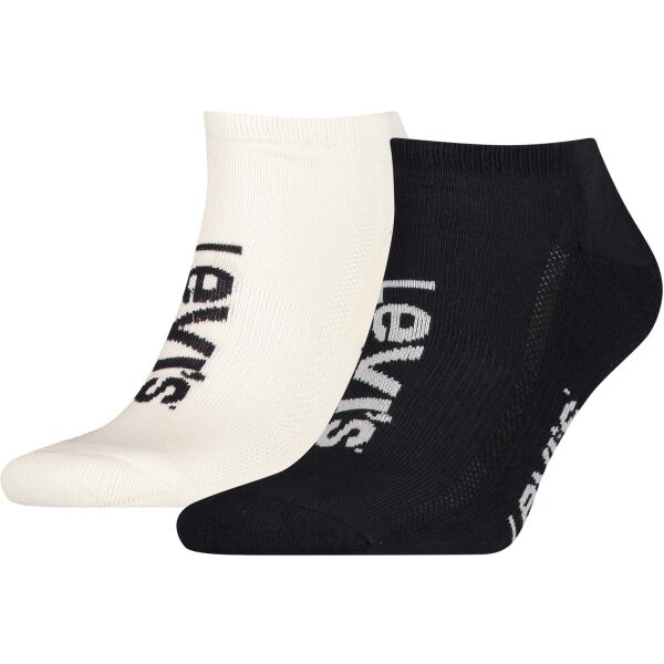 Levi's LOW CUT SPORT LOGO 2P Универсални чорапи, черно, размер