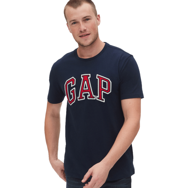 GAP BAS ARCH T Мъжка тениска, тъмносин, размер