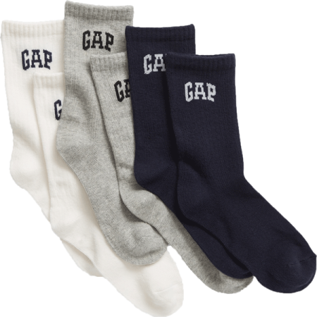 GAP B ARCH 3PK - Детски високи чорапи