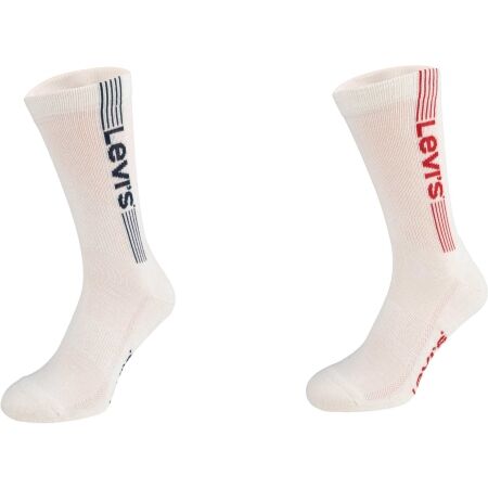 Levi's REG CUT SPORT LOGO 2P - Unisex ponožky