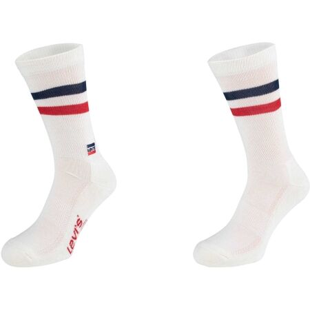 Levi's REG CUT RETRO SPORT STRIPES 2P - Unisex socks