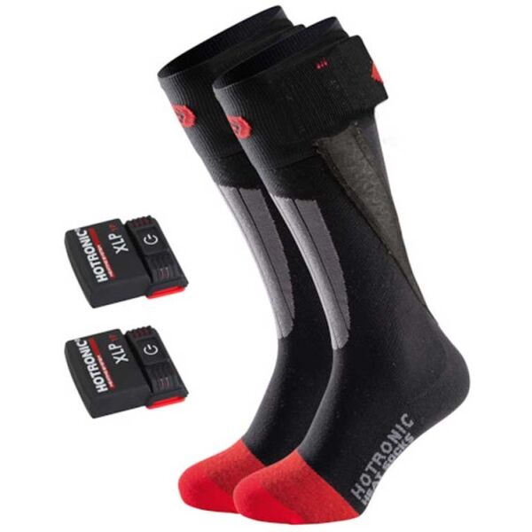 Hotronic XLP 1P + BLUETOUCH SURROUND COMFORT Затоплящи компресиращи чорапи, черно, Veľkosť L