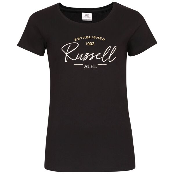 Russell Athletic TEE SHIRT Damenshirt, Schwarz, Größe XS
