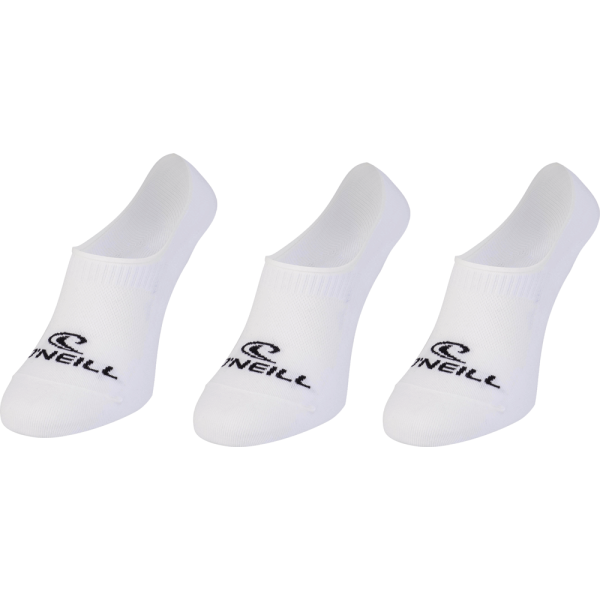 O'Neill FOOTIE ONEILL WHITE 3P Unisex Socken, Weiß, Größe 43/46
