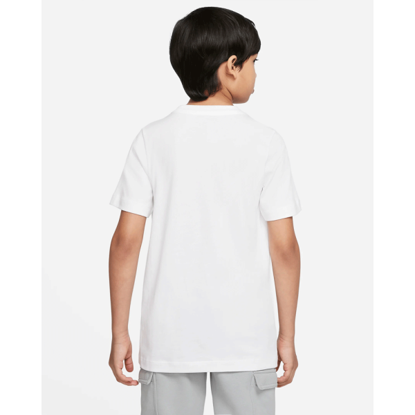Nike U NSW TEE CORE BRANDMARK 1 Jungenshirt, Weiß, Größe S