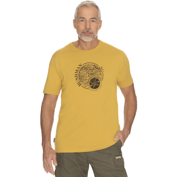 BUSHMAN DAISEN Férfi póló, sárga, méret XL