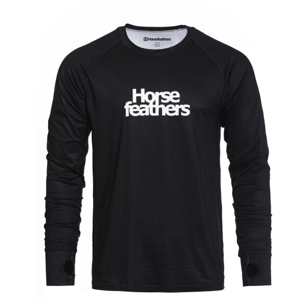 Horsefeathers RILEY TOP Дамска термо блуза, черно, Veľkosť M