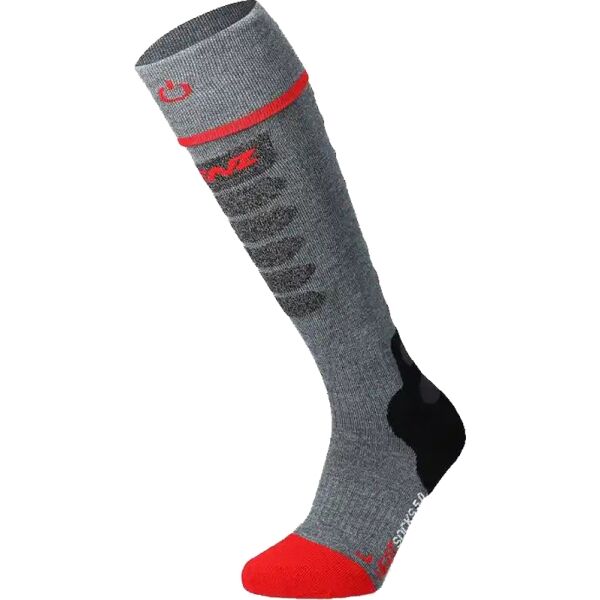 Lenz HEAT SOCK 5.1 TOE CAP SLIM Затоплящи компресиращи чорапи, сиво, Veľkosť 31-34